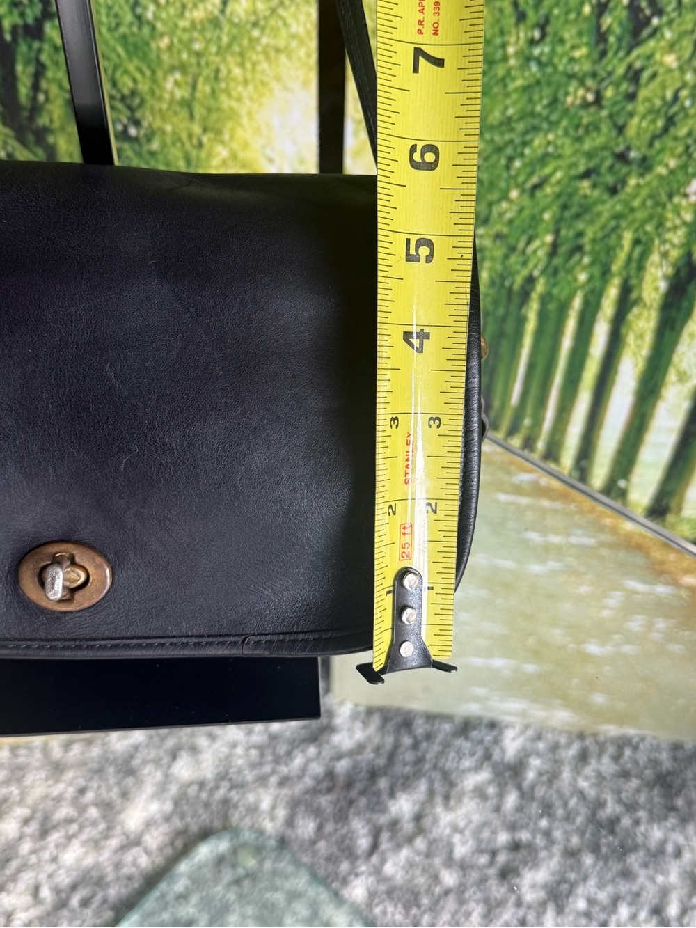 Vintage Coach 9755 Pocket Purse Black Glove Tanned Crossbody USA - Picture 11 of 12